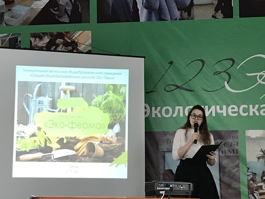 Эко-ферма – гордость школы 123. Здесь учителя и ученики выращивают различные растения.