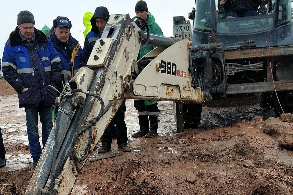 В Пскове 2400 человек остались без газа из-за аварии - строители задели трубу низкого давления на улице Владимирской. Фото: ООО «Газпром межрегионгаз Псков».