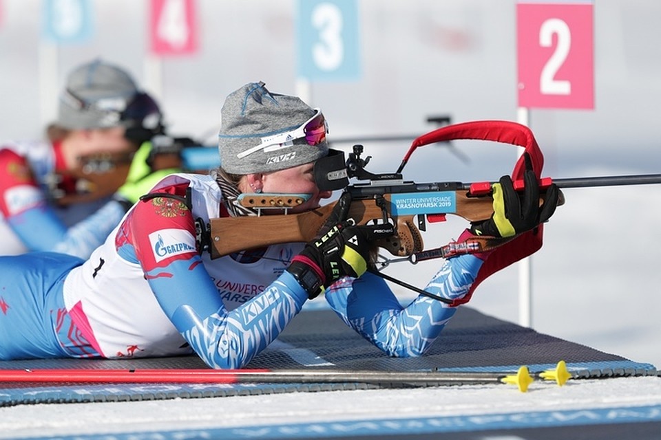 Российская биатлонистка Екатерина Мошкова в напряженной борьбе выиграла гонку преследования