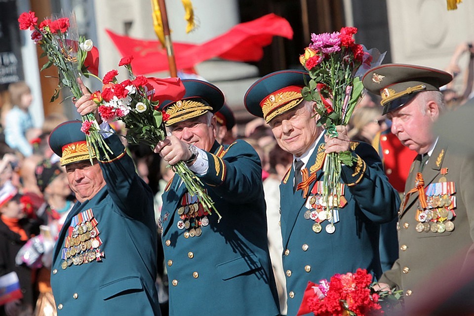 Гвоздики на 9 Мая.