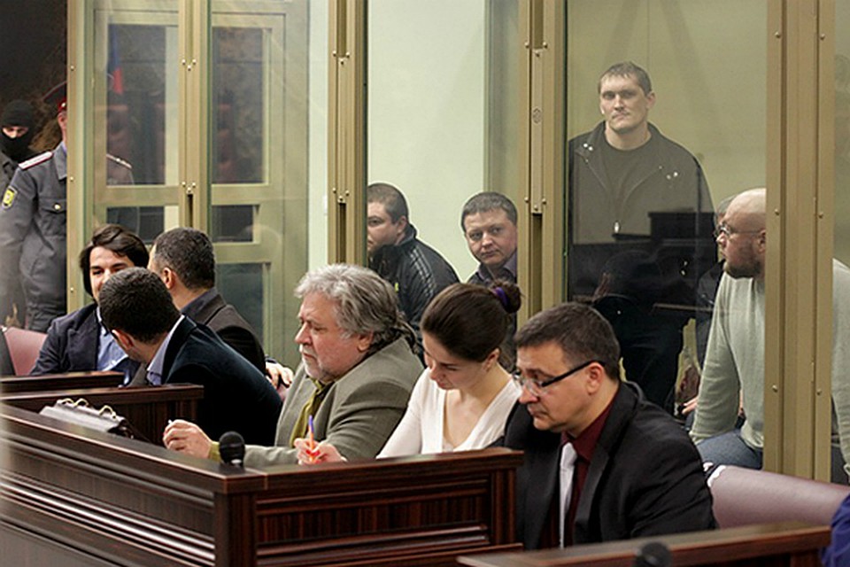 Банда Цапков на процессе.