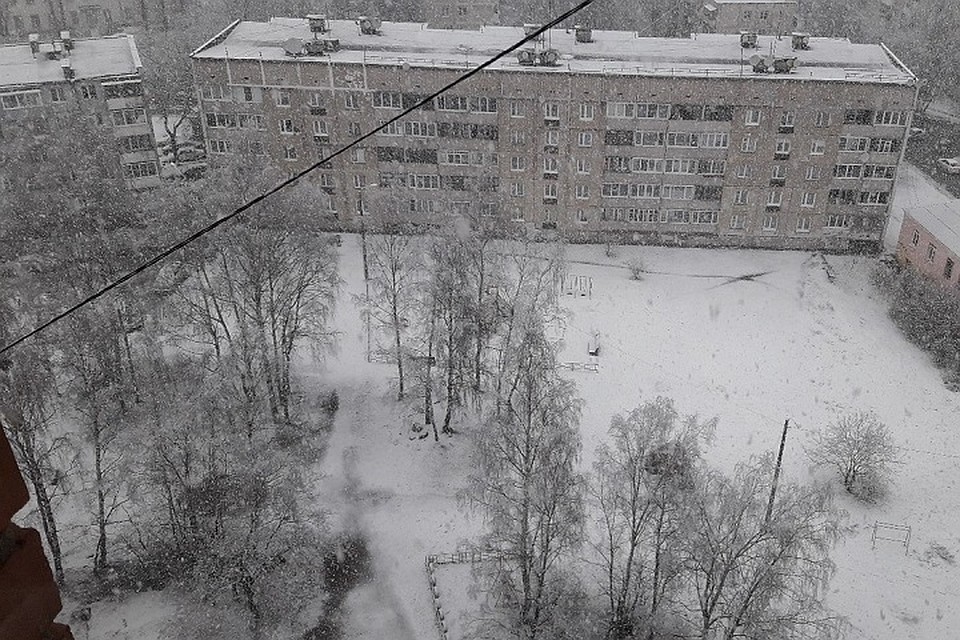 В начале апреля Выборг засыпало снегом. Погода, хватит! Фото: Наталья Михайлова/vk.com/id136105598