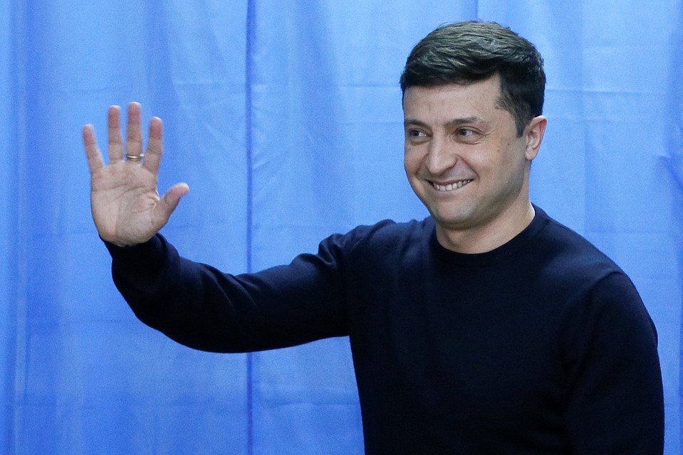 Кандидат в президенты Украины Владимир Зеленский