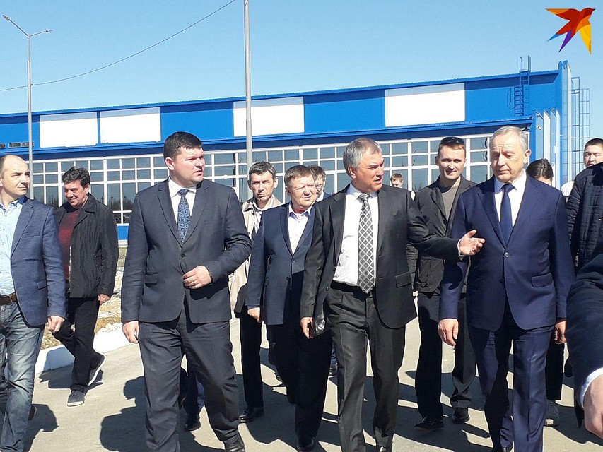 Володин осмотрел новый ФОК в Краснокутском районе