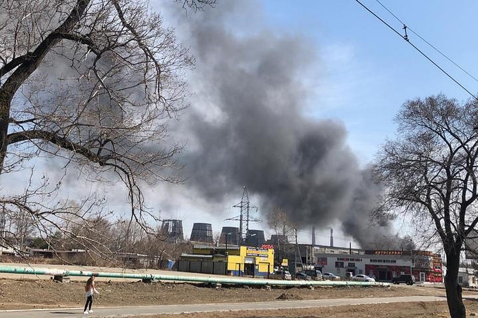 В Хабаровске горела городская ТЭЦ-1