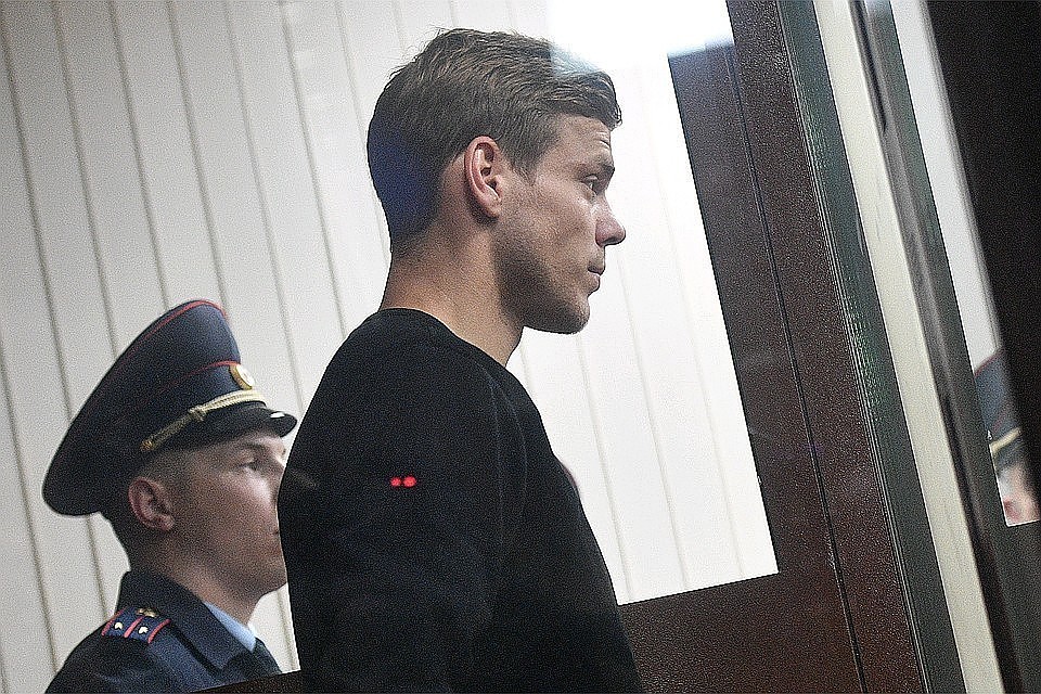 Александр Кокорин в зале суда