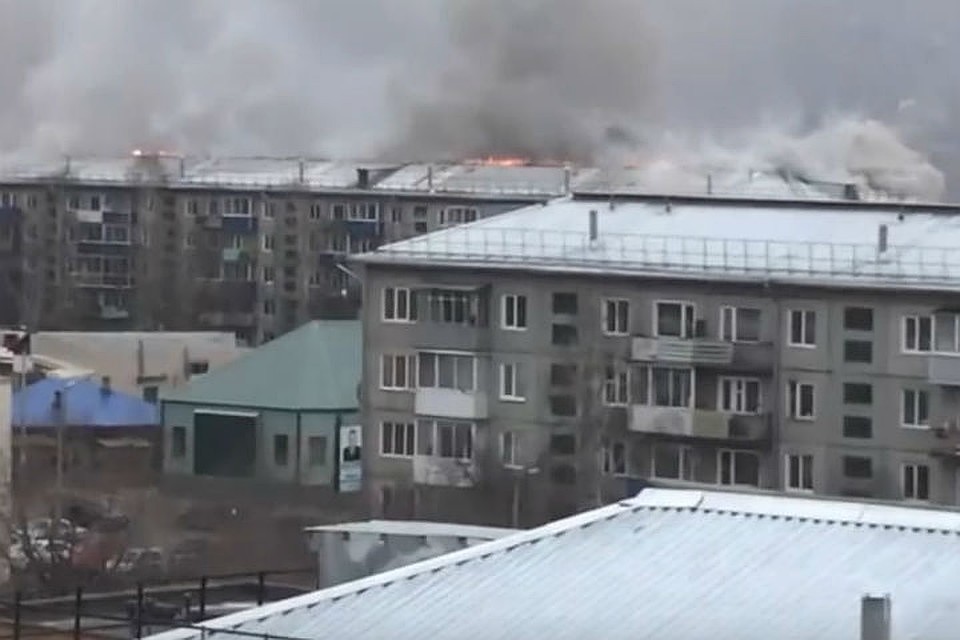 Пожар в Канске Фото: соцсети
