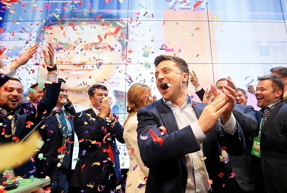 Владимир Зеленский выигрывает президентские выборы в Украине. Фото: REUTERS