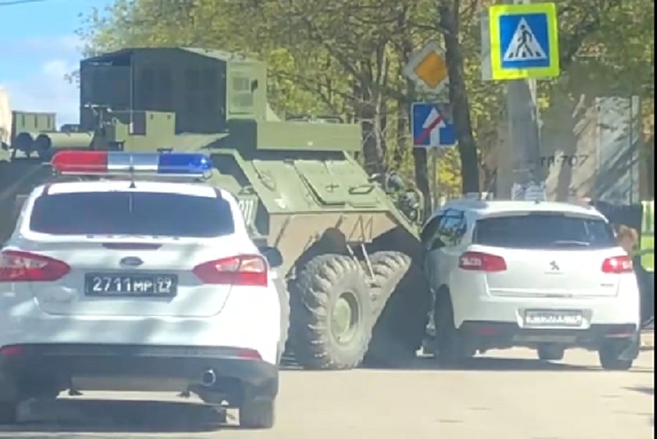 Авария произошла на городской улице. Фото: кадр видео