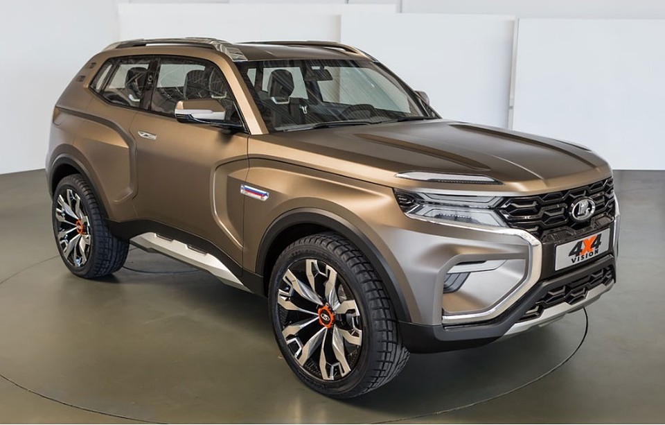 АВТОВАЗ представлял новую модель внедорожника на автосалоне в Москве в 2018 году