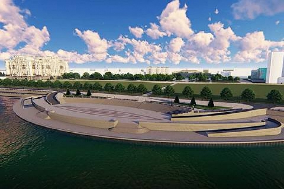 Так по проекту будет выглядеть новый участок набережной. Фото: благовещенск.рф