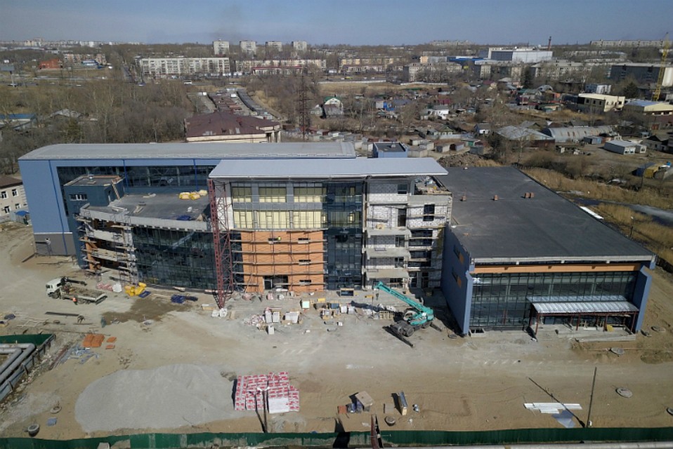Краевой дворец спорта в Хабаровске построили на 75 процентов