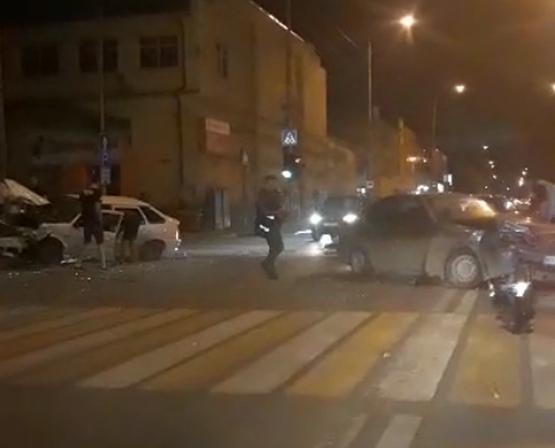 Кадр из видео очевидца