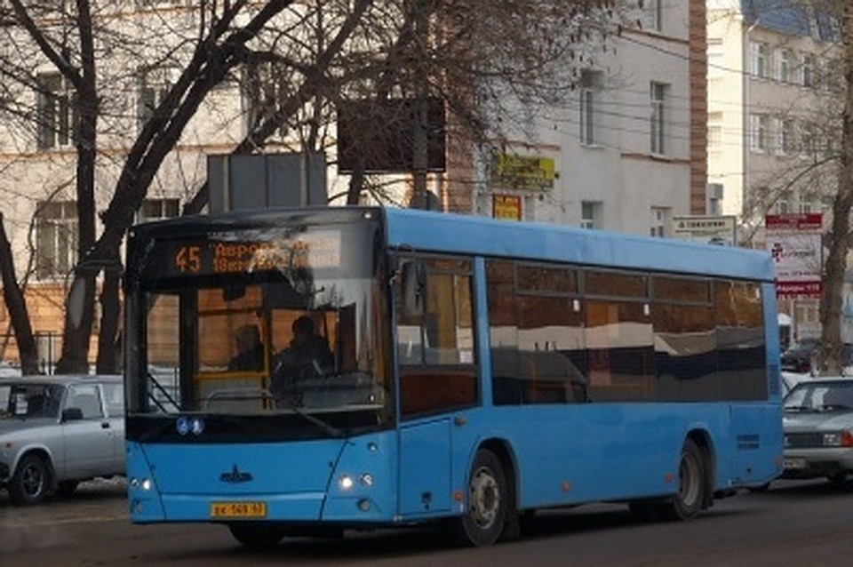 Автобус № 45 курсирует от автостанции Аврора до поселка Жигулевские сады