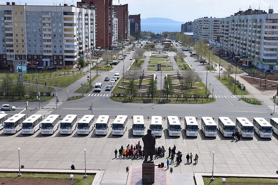 Братскому автопарку передали 20 новых автобусов. Фото: Пресс-служба администрации Братска.