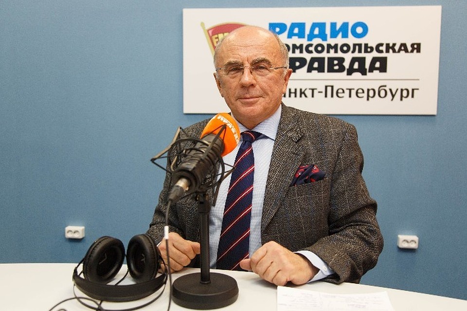 Александр Запесоцкий в студии радио «Комсомольская правда в Петербурге»