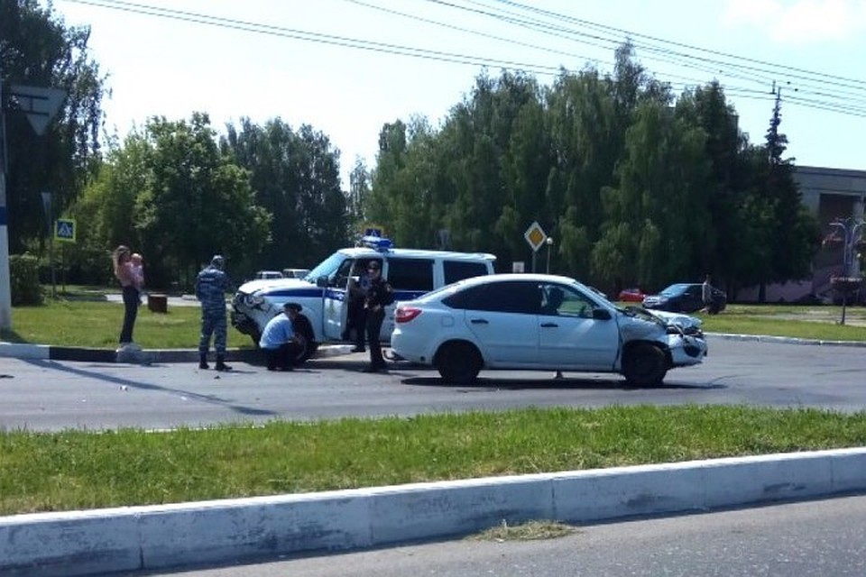 Авария с полицейским УАЗом