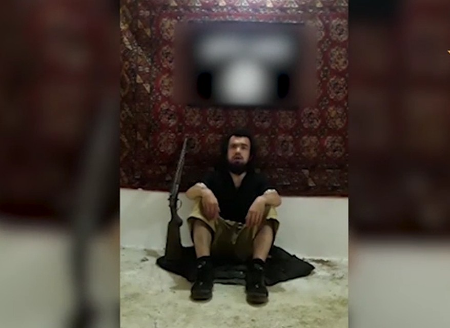 Кадр из архива убитого террориста