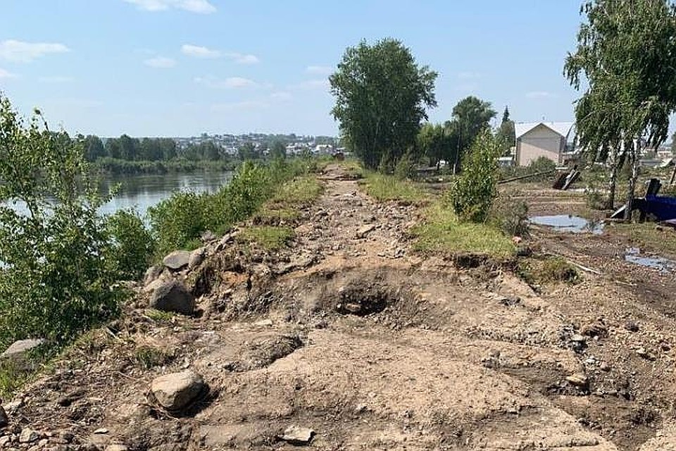 Дамба в Тулуне: в городе появится новый противопаводковый комплекс. Фото: правительство Иркутской области.