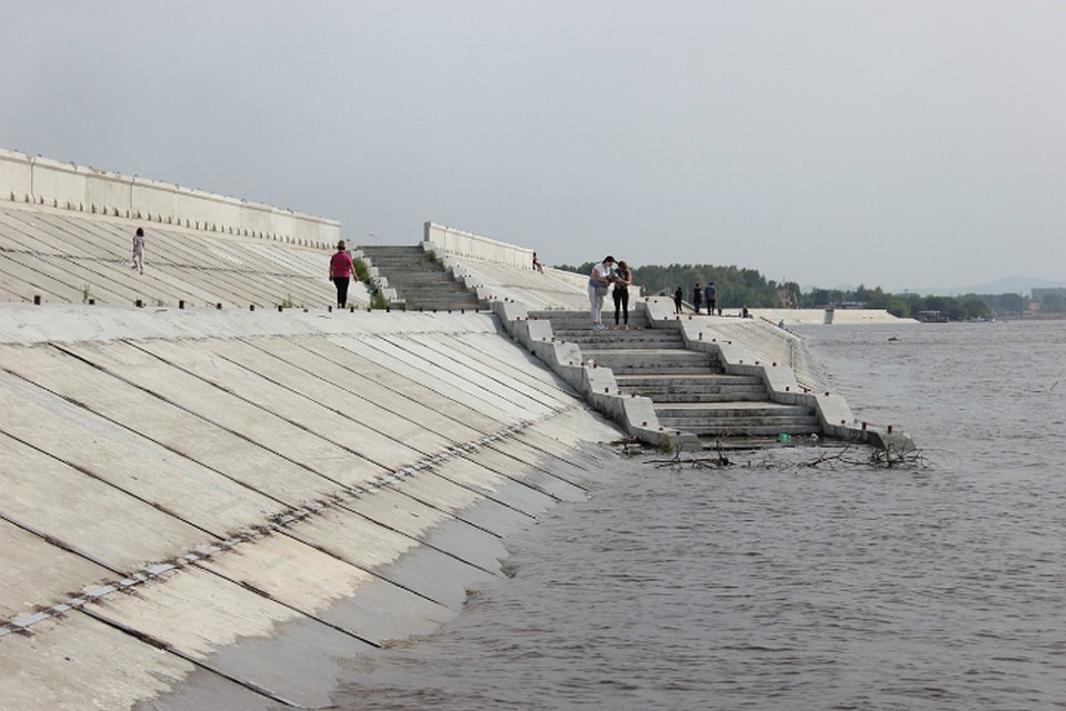Уровень Амура в Хабаровске 9 августа 2019: вода стремится к отметке опасного явления