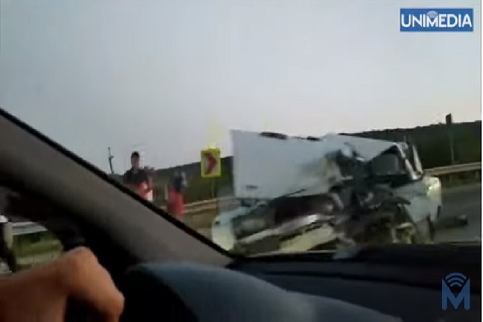 В аварии погиб человек (Фото: скрин с видео unimedia).