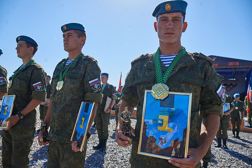 Российские десантники во второй раз доказали, что они лучшие.