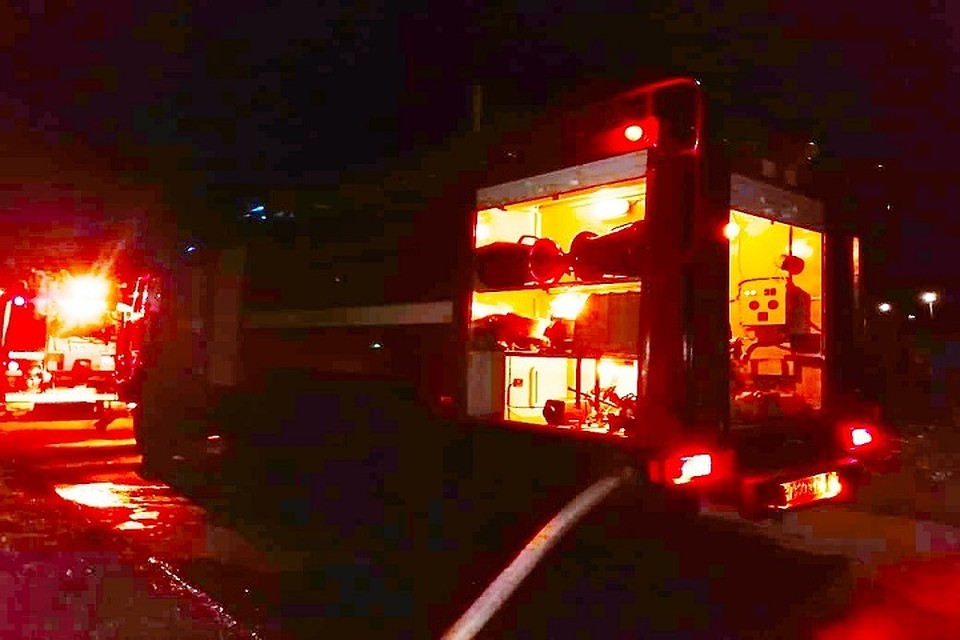 Во время пожара дом сгорел полностью