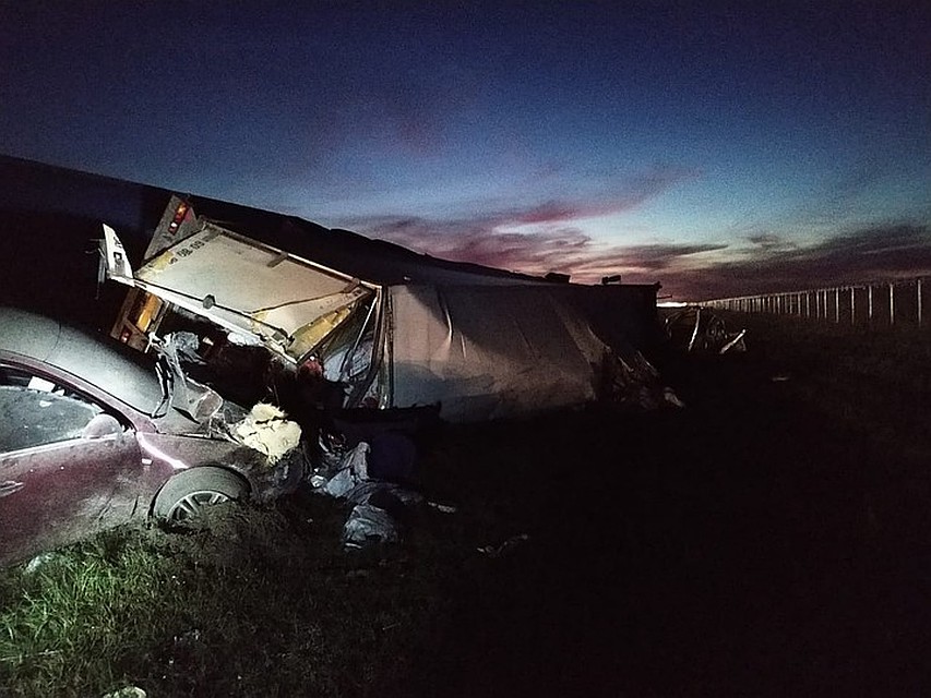 Фото: с места аварии.
