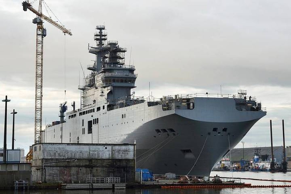 Универсальный десантный корабль ВМФ России «Севастополь». Фото: Мишель Плассар/ТАСС