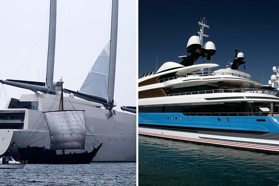 143-метровая «Sailing Yacht A» гомельчанина Андрея Мельниченко и «Madam GU» Андрея Скоча и брестчанки Елены Лихач. Фото: flickr.com.