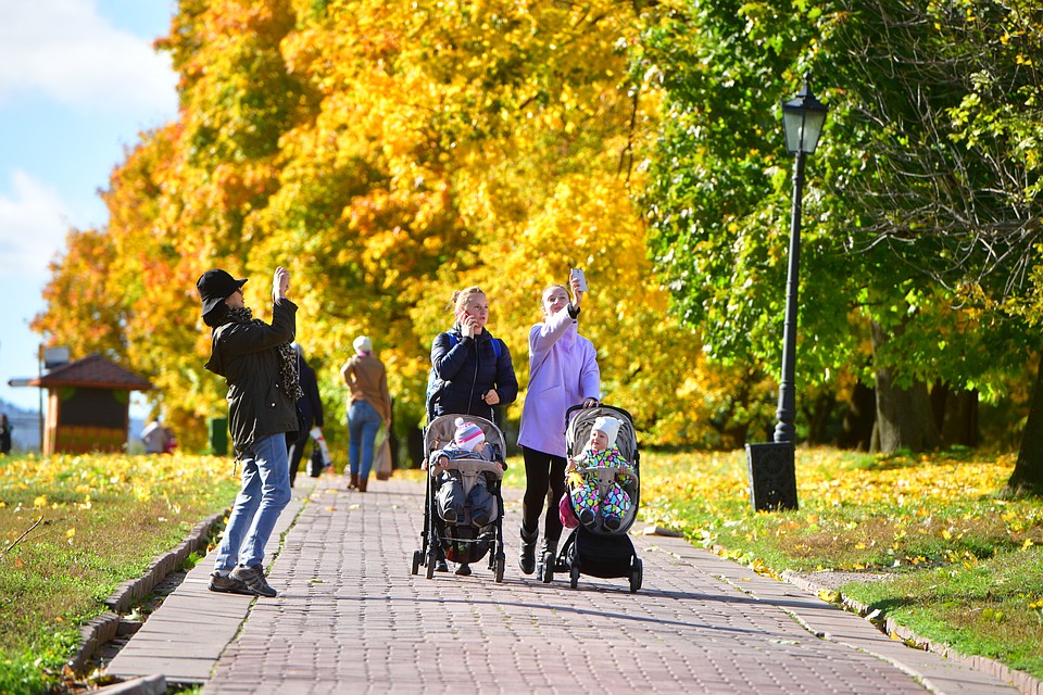 В Москве тепло, но немного дождливо