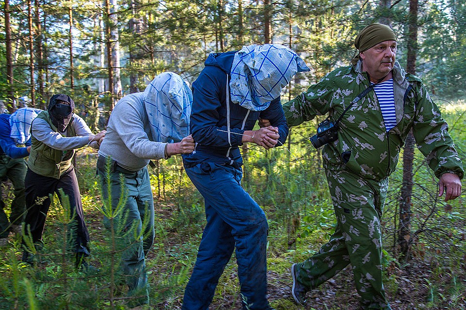 Во время военно-спортивной игры «Бастион».