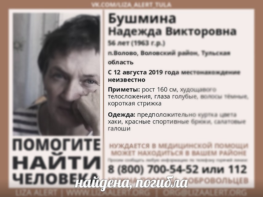 Фото: Поисковый отряд "Лиза Алерт" г.Тула