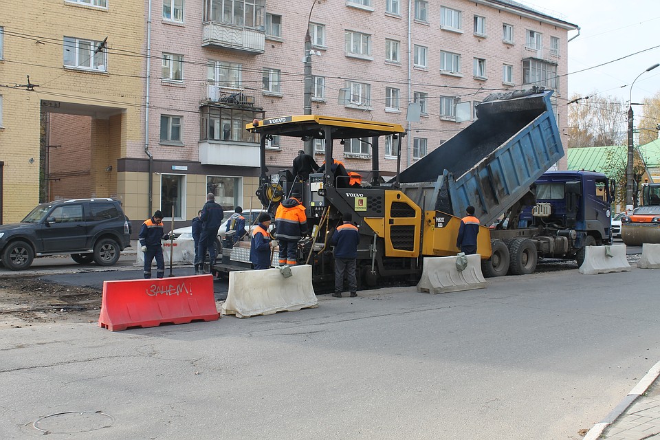 Ремонт на Горького должны завершить до 21 октября Фото: пресс-служба администрации Твери