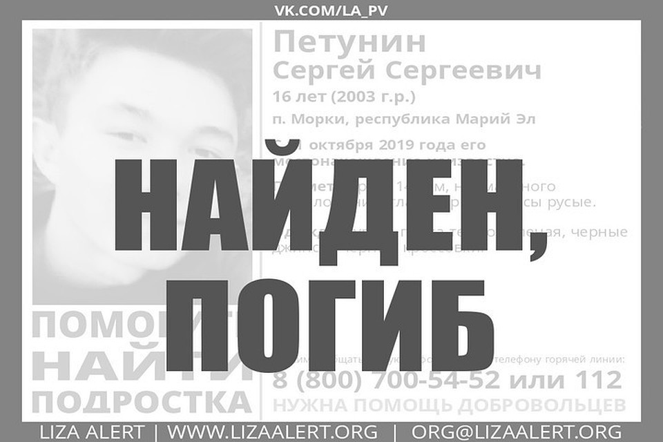 Фото: ПСО "Лиза Алерт"