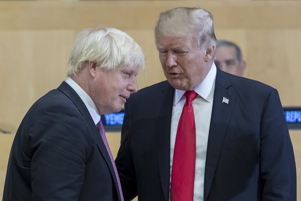 Президент США Дональд Трамп и британский премьер Борис Джонсон