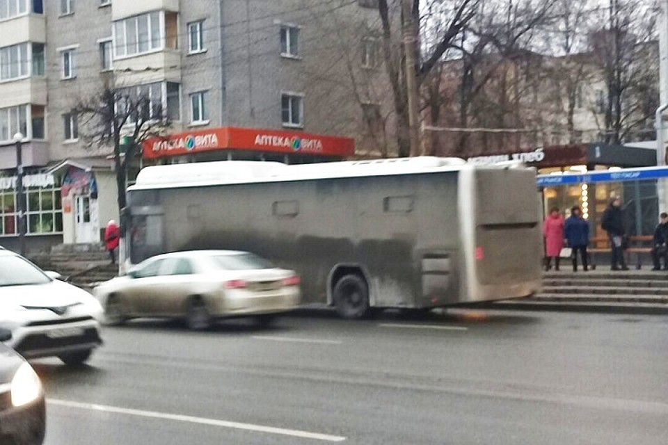 Автобусы в Чебоксарах очень грязные