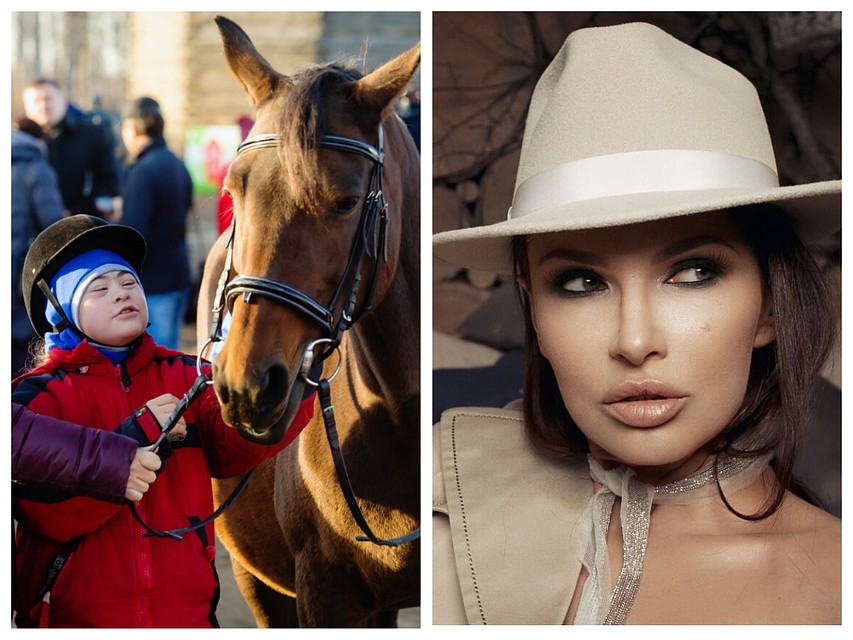 Эвелина Бледанс рассказала в Instagrame, что "солнечная девочка" Ульяна из Челябинска варит мыло, поет и занимается конным спортом. Фотоколлаж.