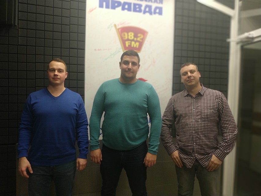 Гость в студии, руководитель "Ночного патруля" Виталий Смордаков