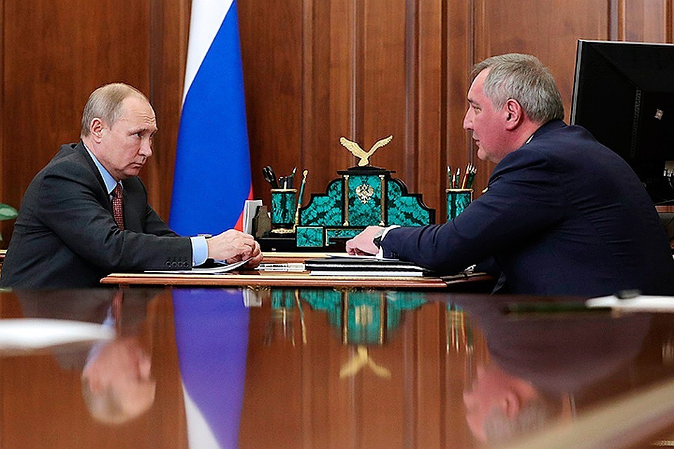 Рогозин рассказал Путину, что ход работ на «Восточном» контролируют из космоса