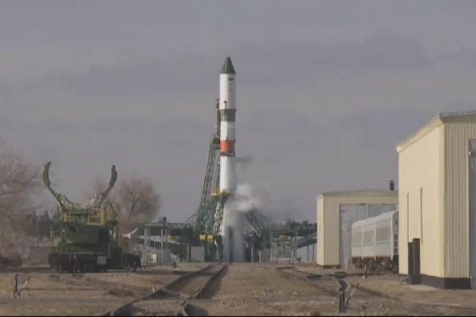 Ракета-носитель "Союз-2.1а" с грузовым космическим кораблем "Прогресс МС-13". Фото: пресс-служба Роскосмоса