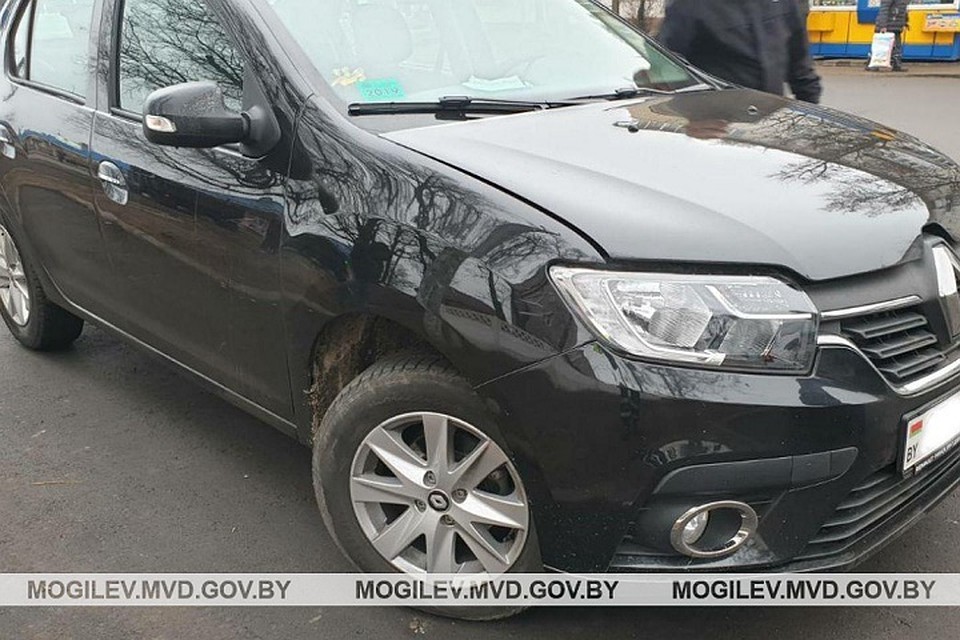 В ДТП с "Рено" пострадала 6-летняя девочка-пешеход. Фото: УВД Могилевского облисполкома.