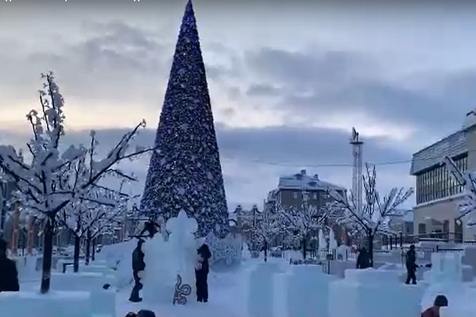 Белый Мишка зажжет главную новогоднюю ёлку Ямала Фото: Администрация Салехарда