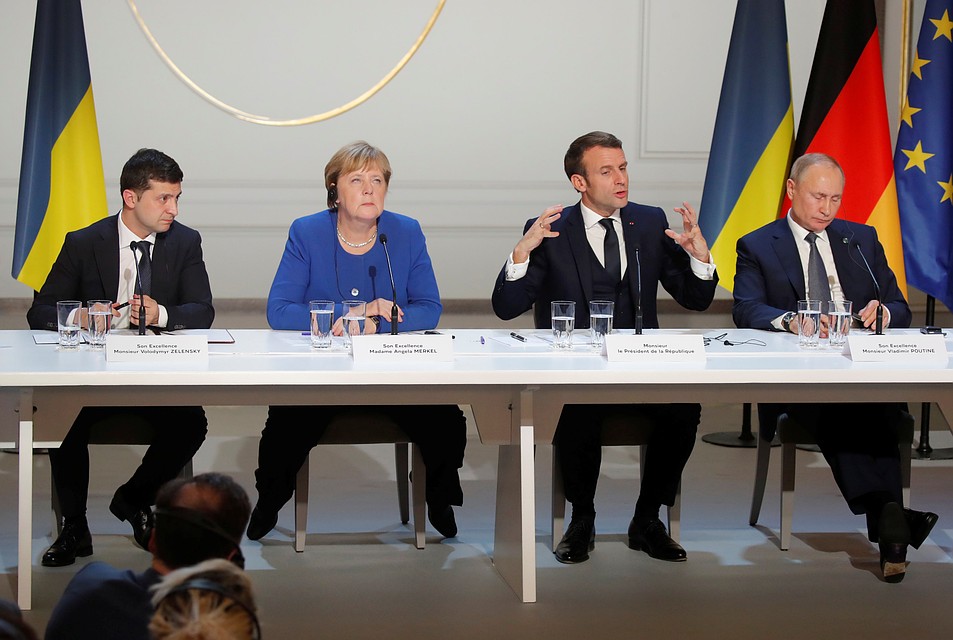 Лидеры Украины, Германии, Франции и России