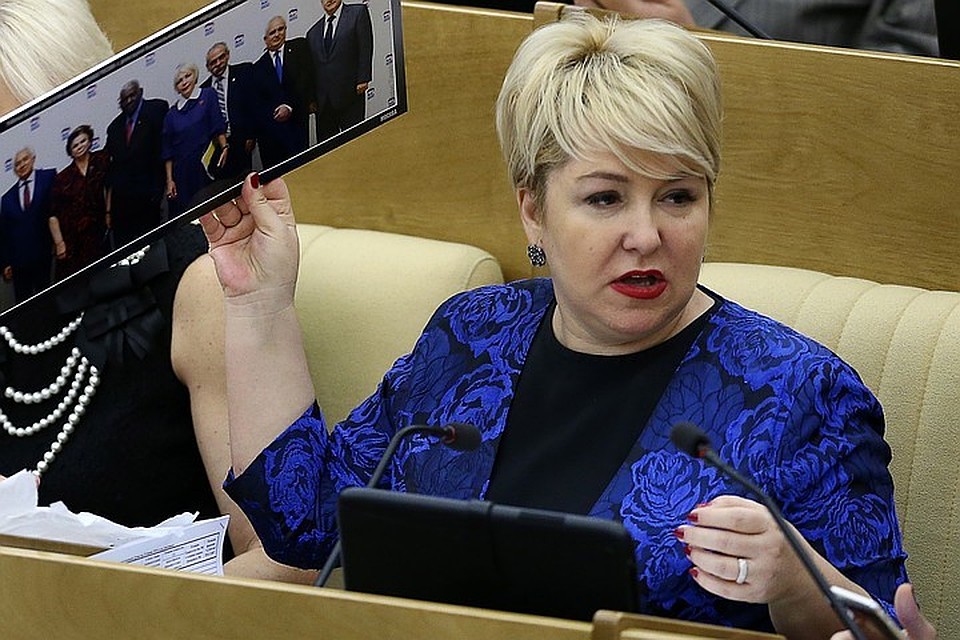 Депутат Ирина Гусева на пленарном заседании Государственной думы РФ. Фото: Станислав Красильников/ТАСС