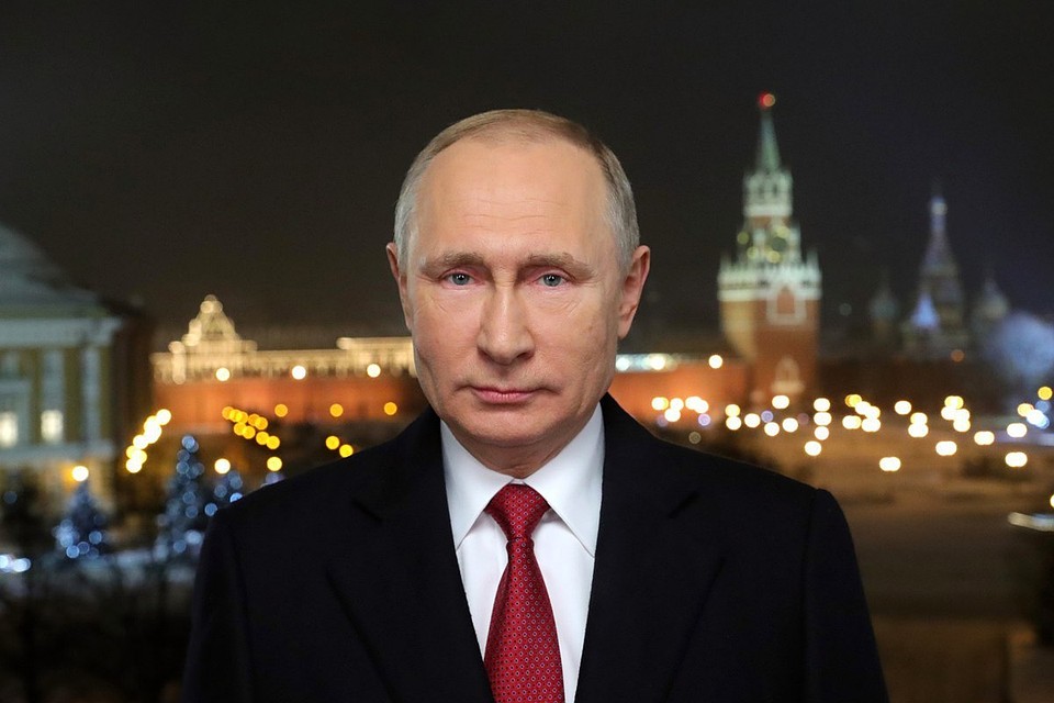 Президент России уже выступил с праздничным обращением к Россиянам в эфире Дальнего Востока / Фото: пресс-служба Кремля