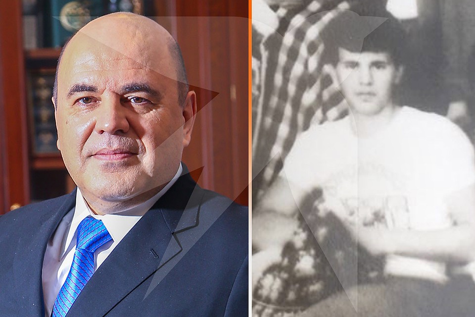 Журналистам "КП" показали школьные фотографии будущего премьера. Фото Максим Сутулов Ведомости/ТАСС + Личный архив