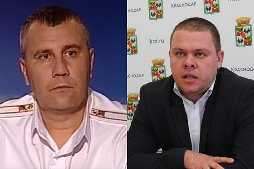 Начальник отдела ГИБДД Краснодара Артур Иванов (слева) и директор департамента транспорта и дорожного хозяйства города Владимир Архипов.