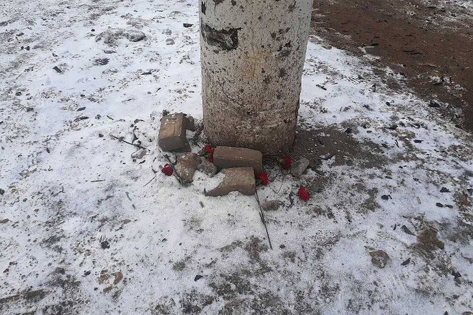 На место ДТП горожане принесли цветы. Фото: Александр Сорокин