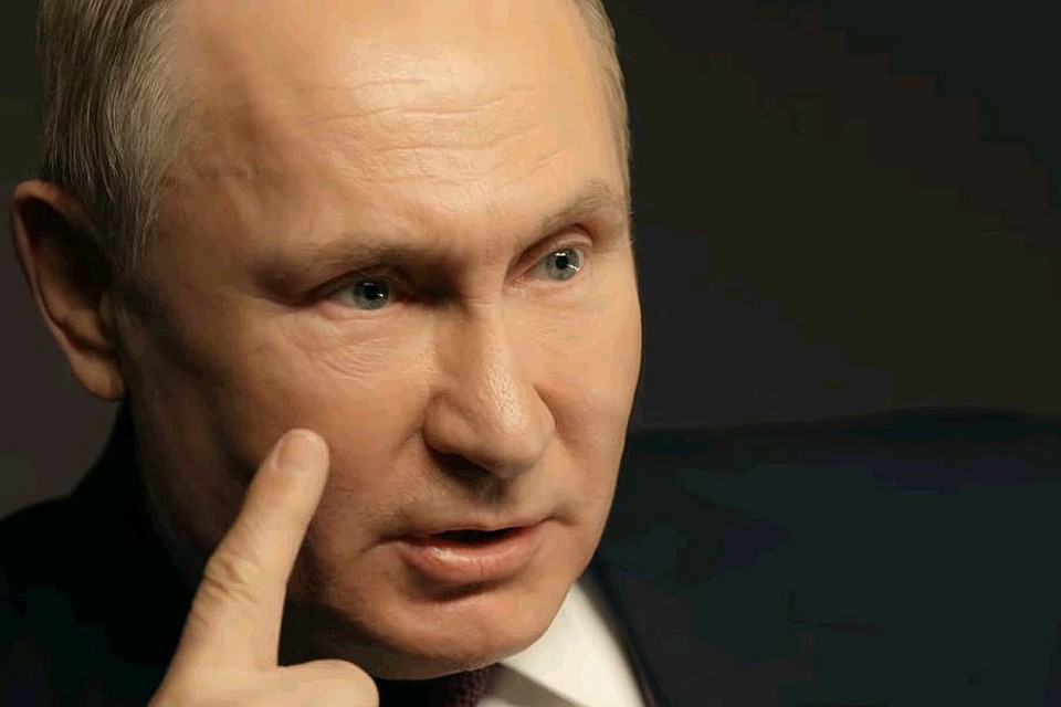 Президент Владимир Путин во время интервью ТАСС. Фото: ТАСС/Youtube